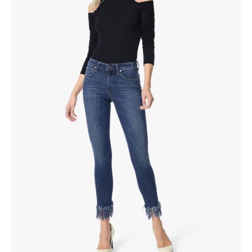Joes High Rise Skinny Fringe Jean